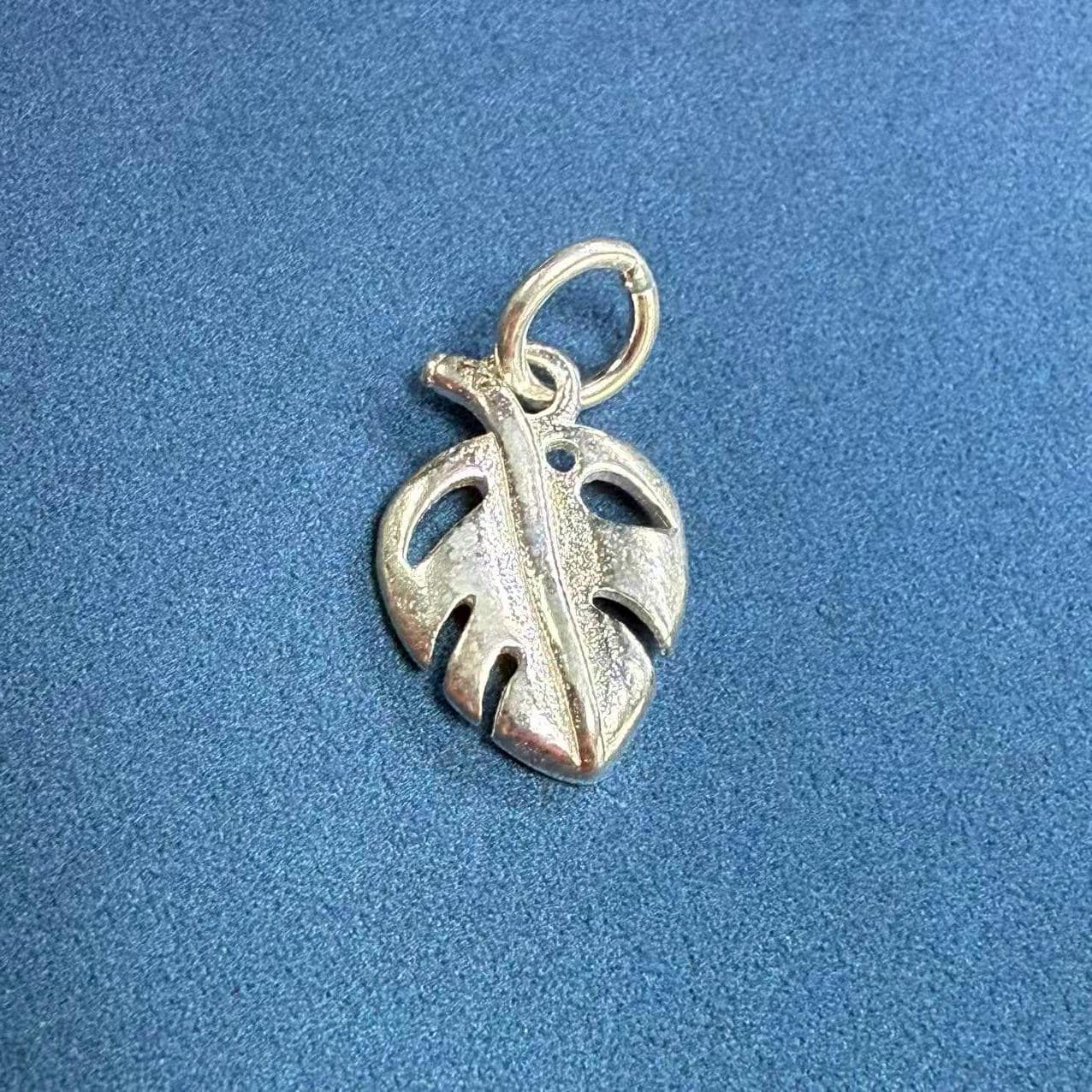 Sterling Silver Leaf Charm Pendant, Nature Bracelet, Botanical Necklace, Garden Earring, Forest Jewelry, Tree leaf Charm, Charms In Bulk