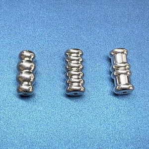 2pcs Sterling Silver Screw Clasps, 925 Silver Barrel Screw Clasps, Shiny Plain Clasp, Column Clasp, Bracelet Clasp, Necklace Clasp
