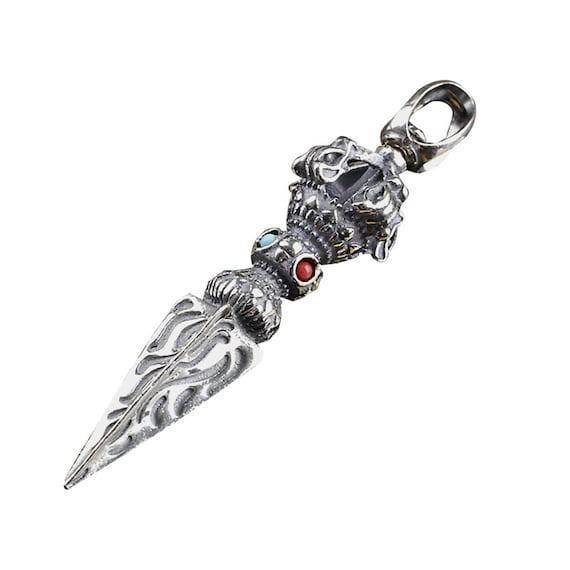 Vintage Reliëflijnen Vajra Stamper Hanger Voor Mannen Sieraden 730841