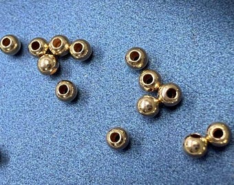 14K Gold Filled Round Beads, Gold Filled Glossy Round Beads, Gold Round Spacer Bead, 2mm 2.5mm 3mm 4mm 5mm 6mm 7mm 8mm 10mm