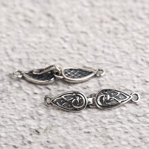 Sterling Silver Hook Clasp, Thai Silver, Necklace Connector image 10