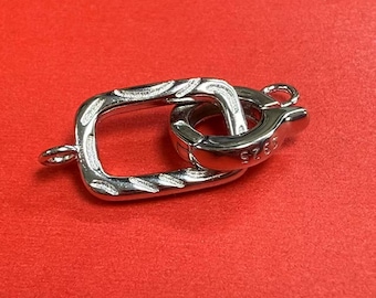 Sterling Silver Hook Clasp Connectors, Bracelet Necklace Clasp