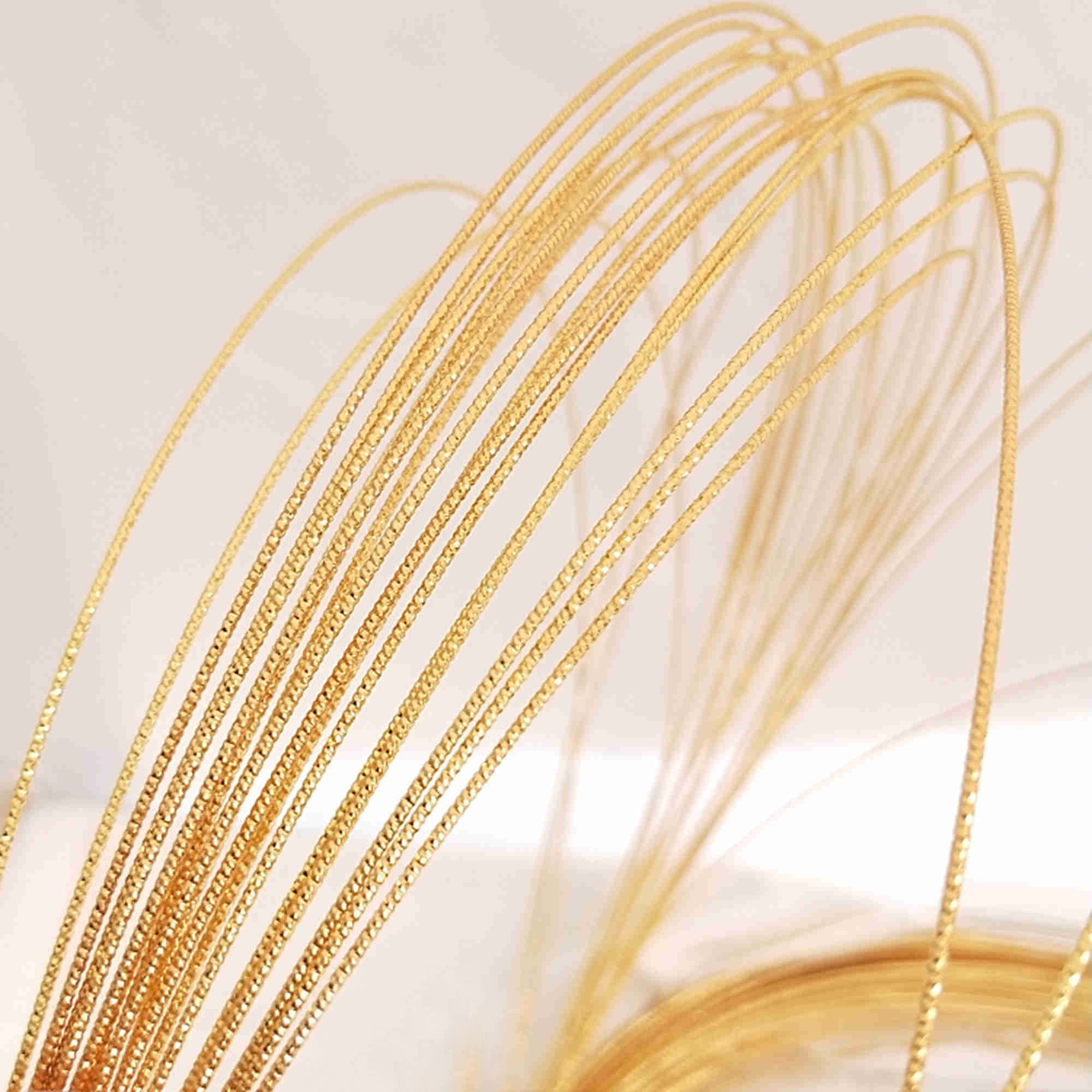 Gold Wire Pattern 18K Gold Plated Twist Wire, Jewelry Making Wire (0.6-1.2mm) - Etsy