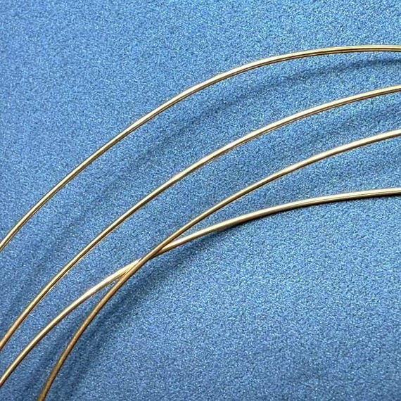 1 Meter 10/14K Gold Filled Wire, Soft or Half Hard Round Sparkle Wires (12-30 Gauge)