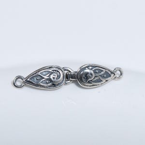 Sterling Silver Hook Clasp, Thai Silver, Necklace Connector image 1