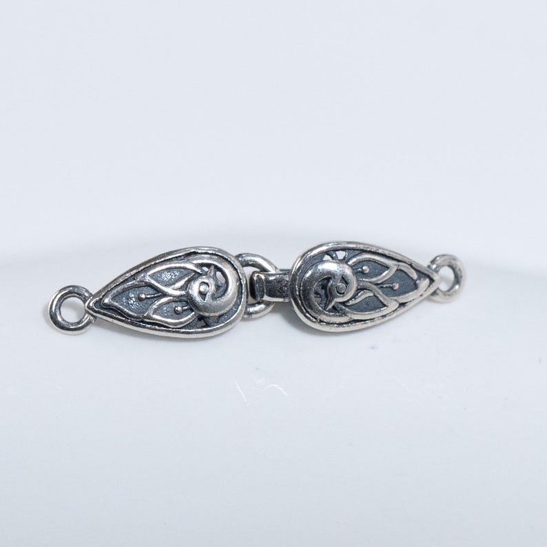 Sterling Silver Hook Clasp, Thai Silver, Necklace Connector image 1