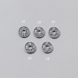 Sterling Silber Münze Perle, Spacer Perlen, 925 Silber Münze Spacer Bead, Armband Bead, Halskette Bead, Münze Spacer 9,7mm