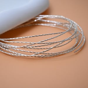 Sterling Silber Twist-Draht, halbhart, Schmuckherstellung (0,7 mm 1 mm)