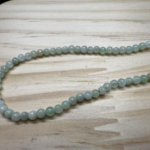 Light Green Jade Gemstone Beads, 2mm 3mm 4mm Round bead, Green Jade Round Ball Bead, Smooth Gemstone Bead, Good Quality Beads Optimized