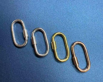Sterling Silver Oval Screw Clasps, 925 Silver Screw Clasp, Oval Screw Clasp, Oval Clasp Connectors, Necklace Clasps, Bracelet Clasps