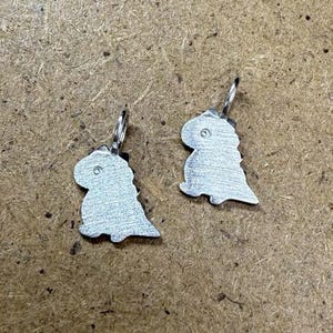 Pendentif à breloques dinosaure en argent sterling, bracelet préhistorique, collier T-Rex, boucle d'oreille stégosaure, breloque petit animal, bijoux vélociraptor