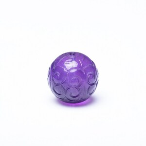 2 beads Natural amethyst carved beads, hand made carved amethyst beads 8mm /10mm / 12mm beading supplies zdjęcie 5