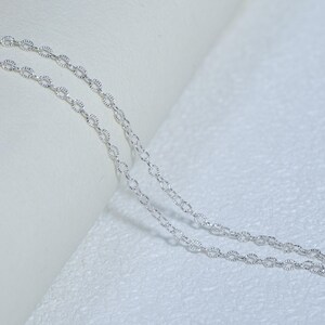 S925 Sterling Silver Twist Cable Chain, Necklace Chain