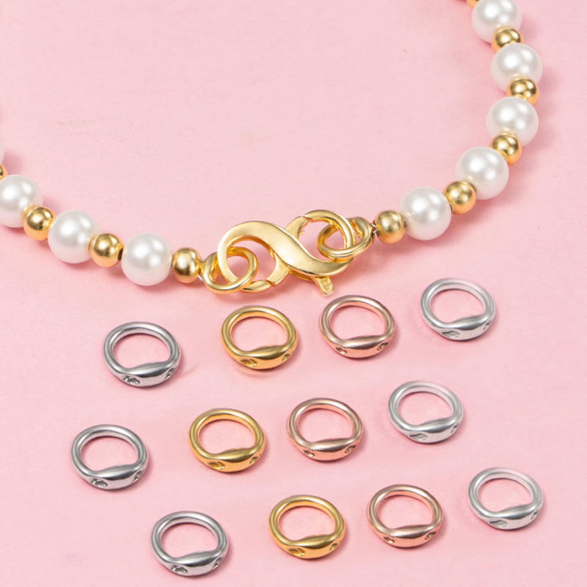 4pcs Sterling Silver Closed Jump Ring Bails for Charm Pendant, Wire ...
