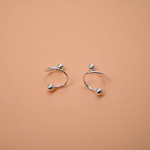 Sterling Silver S Ear Wires with Ball End, DIY Earring Findings