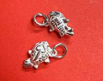 Sterling Silber Koi Fisch Charme, Teich Leben Schmuck