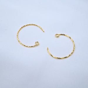 Silver U shape Twist Earring Hooks, s925 Silver Earring Hooks For Jewelry Making, Simple Earring Hooks with Open Loop, Ear wire