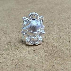 Sterling Silver Fox Charm Pendant, Forest Bracelet, Wildlife Necklace, Woodland Earring, Small Charm, Animal Jewelry, Furry Charm