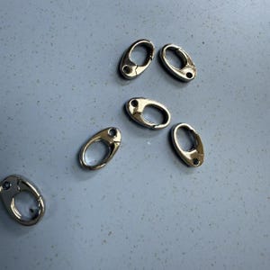 14K Gold Plated Spring Ring Clasps, Gold Tone Spring Clasp, Lobster Clasp, Necklace Clasp, Bracelet Clasp 6.3*11.6mm 8*14.1mm