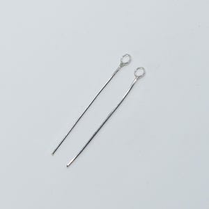 Sterling Silber Schlangenkette Ohrring Quaste, DIY Schmuck (3 cm-8 cm)