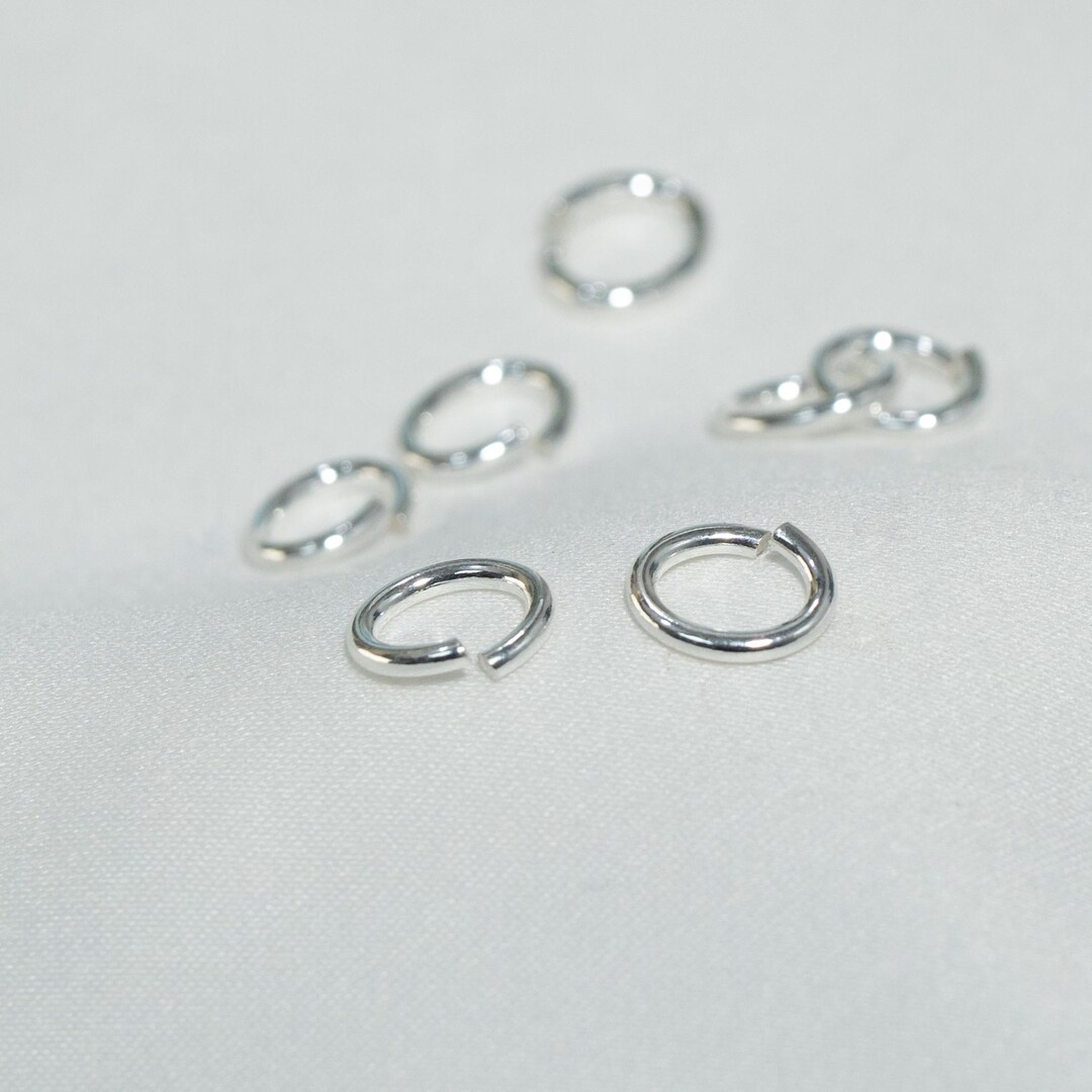 925 Sterling Silver Oval Jump Ring, Jewelry Supplies - Etsy