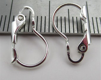 Sterling Silber Kürbis Ohrring Plain Brisur Ohrring, 925 Silber Ohr Wire Plain Brisur für Ohrring Herstellung, Austauschbare Brisur