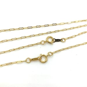 14K Bright Gold Filled Cable Chain, Gold Filled Cable Chains, Finished Chains, Cable Necklace Chain for DIY Jewelry Making, 1.4mm