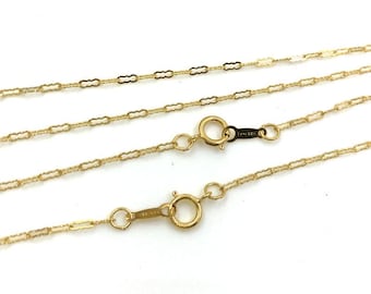 14K Gold Filled Cable Chain, Finished Necklace Chain 1.4mm