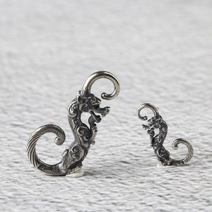 Sterling Silver Dragon S Clasp, Sterling S Clasps, 925 Silver S Clasps, Sterling Hook Clasp, Sterling Clasp Connector, Hook Clasp whole sale