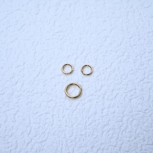 14K gold filled gespleten ringen, benodigdheden voor het maken van sieraden (5,2 mm 6,2 mm 7,2 mm)