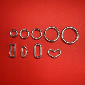 2pcs Sterling Silver Round Gate Clasp,Heart Push Clasp,Oval Lobster Clasp,Rectangular Trigger Clasp,Rectangle Spring Clasp,Hinged Clasp