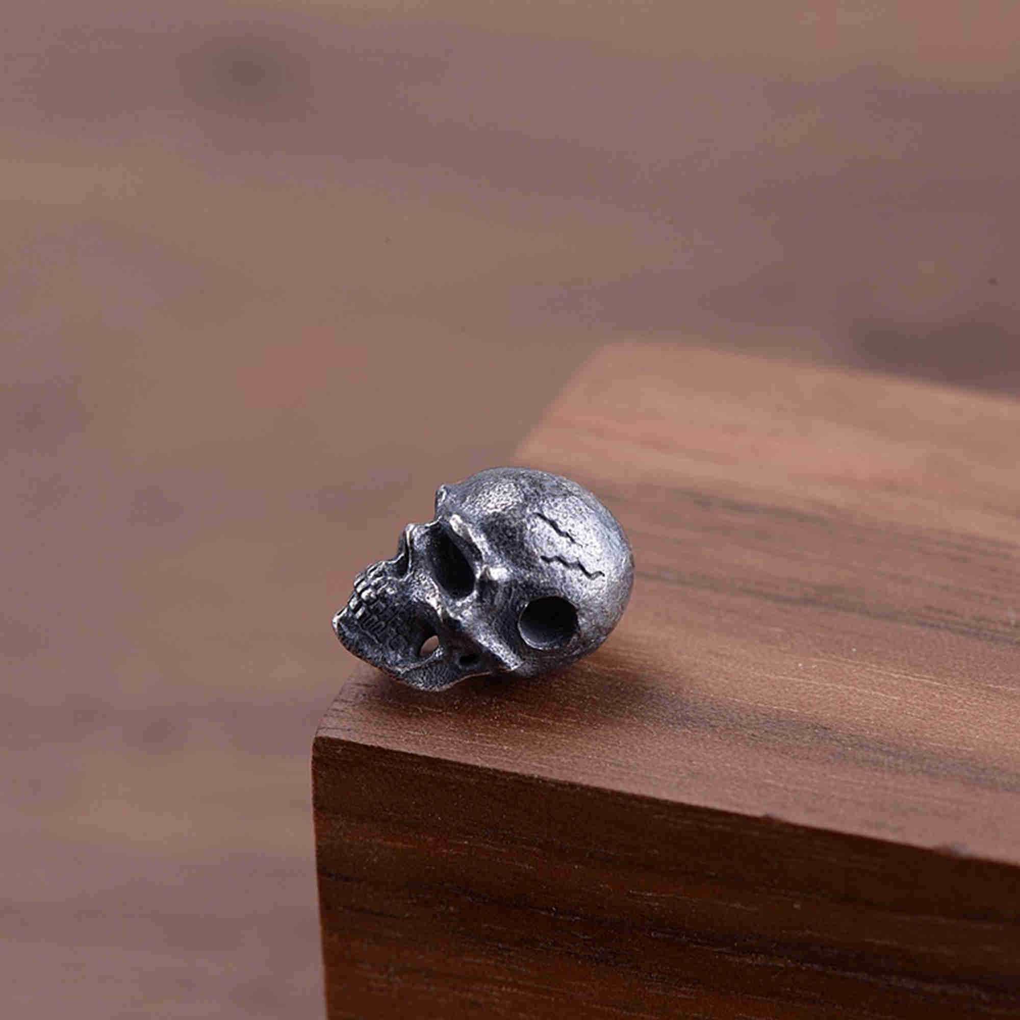 Sterling Silver Skull Bead Spacer Beads 925 Silver Skull - Etsy UK