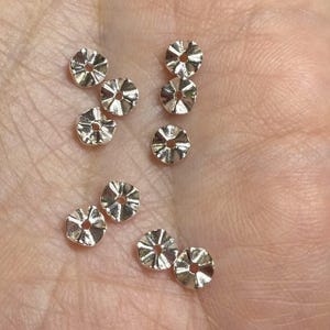 Sterling Silber Welle Spacer Perlen, 925er Silber Wellenscheibe Perle, Welle Curling Perle, Armbandperle, Halskettenperle, Schmuckherstellung