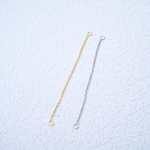 Rallonge de chaîne en plaqué or ou argent - Collier Bracelet Bijoux