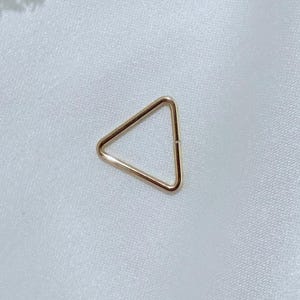 14K Gold Filled Triangle Jump Rings, Open & Closed, Jewelry Making