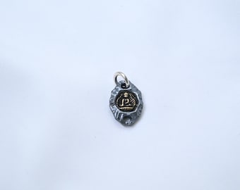 Colgante de Buda de plata de ley, dije para yoga y meditación