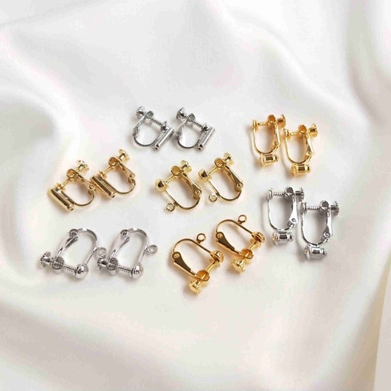 Screw back non pierced best sale earrings