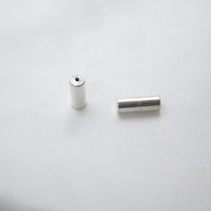 Sterling Silver Barrel Screw Clasps, Shiny Plain Clasp