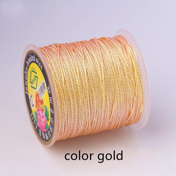 NO.72 Colorido 0,8mm 45 Metros Hilo De Nailon Cuerda Para Hacer Bricolaje Pulsera Collar Hilo Para Borla Trenzada Fabricación De Joyas - AliExprs