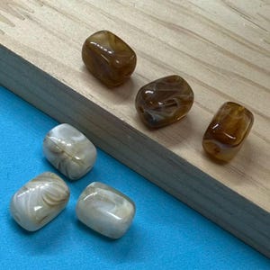 樹脂マーブル長方形ビーズ、プラスチック幾何学ビーズ、イヤリング作り用品のためのアクリルビーズ、長方形イヤリング/ネックレス/ブレスレットビーズ