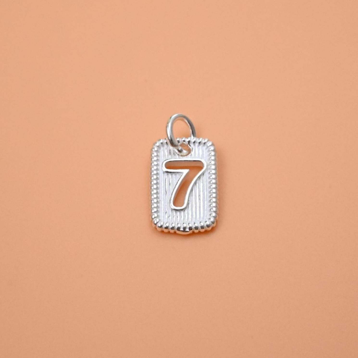 Pandora number 7 charm - Etsy 日本