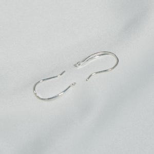 Ganchos para pendientes de plata de ley S925, suministros para hacer joyas