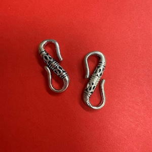 Sterling Silver S Clasp, Sterling S Clasps, 925 Silver S Clasps, Sterling Hook Clasp, Sterling Clasp Connector, Hook Clasp whole sale