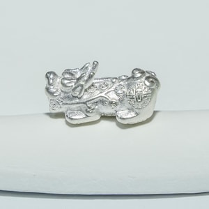 スターリングシルバー貔貅ビーズ、999シルバーゴールドメッキ貔貅ビーズ、麒麟ビーズ、幸運ビーズ、ブレスレットビーズ、動物ビーズ