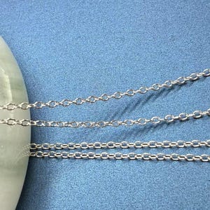 Sterling Silver Cable Chain, s925 Silver Cable Chain For Jewelry Making Supplies, Unfinished Cable Chain Necklace Bracelet