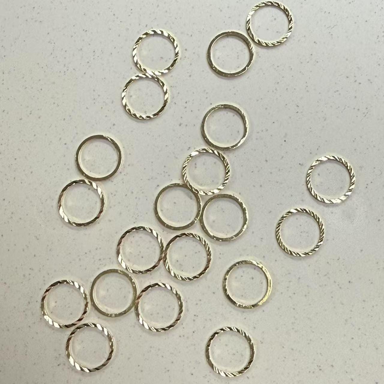Small Jump Rings Handmade Sterling Silver Twisted Rope Ring Rope Chain ...