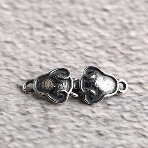Sterling Silver Hook Clasp, Thai Silver, Necklace Connector CD125