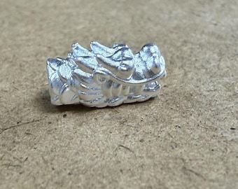 999 Sterling Silver Dragon Spacer Bead, Bracelet Necklace Finding