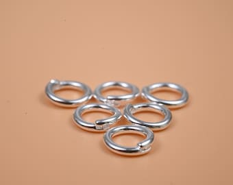 Anilla de plata de ley 925, para la fabricación de joyas, de 6 a 14 mm.