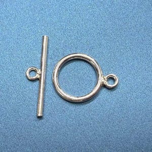 Sterling Silver Toggle Clasps, 925 Silver Toggle Clasps, Bracelet Clasps, Necklace Clasps, Silver Toggle Clasp, Oxidized Figure Toggle Clasp